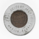 Paul Seifert Motor Marion Kansas Encase Penny 1948 D 1c Sa 35mm