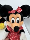 Mickey Minnie Mouse Plush Disneyland Walt Disney World Parks Vintage 12  Sitting