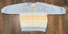 Vtg Healthtex Velour Pastel Sweatshirt Usa Made Unisex Retro Size 3-6 Months