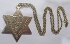 Vintage Jewish Star David Large Pendant Eduard Kuznetsov Ussr Prisoner El1082