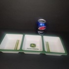 John Deere 3 Compartment Divided Serving Tray Snack Dish Melamine