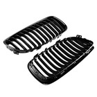 E90 Grille  Black Front Kidney 2009-2011 3 Series E90 Gloss Black-single Slats