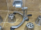 Hollywood Salad Maker Rotary Cheese Grater Slicer Shredder 5 Attachments Vintage