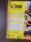 New Lodge Double Sided Grill Griddle Cast Iron 16 3 4  X 11 1 2 