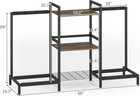 4-tier Guitar Stand With Shelf For Acoustic  Electric  Bass Guitar - Rustic Brow