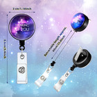 9 Pcs Badge Reel Retractable Badge Holder With Swivel Alligator Clip Motivation 