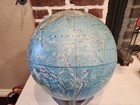 Vintage Rand Mcnally World Portrait Globe Raised Topography 1960s