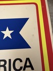 Vintage 1950s Discover America Best By Car Travel Poster Patriotic Auto Tourism