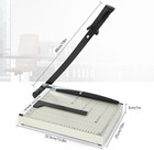 Paper Cutter Guillotine Trimmer With 12 Sheet Capacity Slicer Safetyguard And