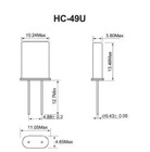 2pcs Hc-49u Dip-2 Quartz Crystal Oscillator Hc-49 u 1mhz-48mhz Resonator New