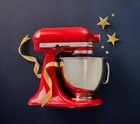 Kitchenaid 5-qt Artisan Stand Mixer W  Pastry Beater And Flex Edge Blue Velvet