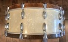Slingerland 28  X 10  White Marine Pearl Scottish Bass Drum - 1960 s