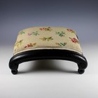 Antique French Carved Solid Mahogany Wood Footstool 12 1 2 