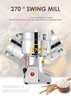 Cgoldenwall 700g Electric Grain Grinder Mill Safety Upgraded 2400w High-speed   