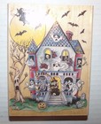 Lot Of 2 Halloween Haunted House   Cat Birdhouse Unused Rubber Stamps