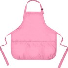 Apron Commercial Restaurant Home Bib Spun Poly Cotton Kitchen Aprons 3 Pocket   