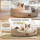 Washable Round Dog Bed Soft Plush Sherpa Cat Cushion Fluffy Pet Sleeping Mat