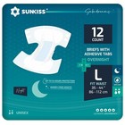 Sunkiss Trustplus Overnight Adult Diapers Large 12 Count   Wet Wipes 8  X 12    