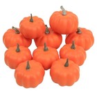 10pcs Fake Pumpkins Fall Thanksgiving Decorations orange Plastic Style-10 10pcs