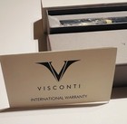 Visconti Opera Gold-blue   Gold Fountain Pen     Broad Nib    New In Box With Papers