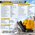Mini Tracked Rock Crusher With Conveyor  Mobile Stone Jaw Crusher