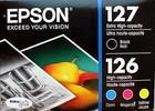 No Box 4 Of Set Genuine Epson 127 Black   126 Color Ink Work Force 630 633 635 