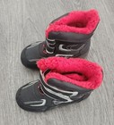 Totes Kids Toddler Waterproof Boots  Black red  Size 10 Toddler