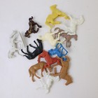 Vtg 1950 s Marx Sears Heritage Fort Apache Playset Pieces - 50 Horses