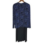 Ronni Nicole Vtg 2-piece Cardigan dress Xl Dress 16 5 Blue Black Mother Of Bride