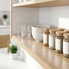 Cabinet Liners Non Slip Waterproof Clear Kitchen Drawer Shelf Liner