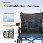 Portable Lightweight Folding Reversible Armrest Mobility Chair For Disabled