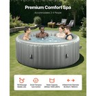 Inflatable Hot Tub 4 To 6 Person 81 9 X 26in Round Portable Outdoor Spa 130 Jets