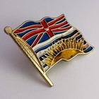 British Columbia Canada Flag Travel Souvenir Collectible Pin - Lapel  Hat