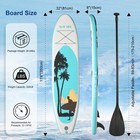 11ft 6in Inflatable Stand Up Paddle Board Heavy Duty Pvc Paddleboard For Adult