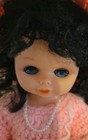 Vintage Crochet Doll Pink Dress Bloomers Hat   Purse Folk Art Victorian 13 5 