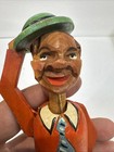 Vintage  Mechanical Bottle Stopper - Hand Carved