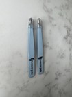 Tweezer Guru Light Blue Slanted Tip Tweezers Set Of 2 