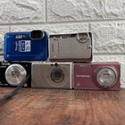 7x Digital Camera Digicam Lot Sony Cybershot Dsc-t100 Olympus Vh-210 Tg-630 Etc