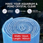 Infused Blue Filter Pad Media For Crystal Clear Aquarium Fish Tank -1 2  Thick