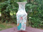        Lareg 19th Century Chinese Export Famille Rose Vase  Phoenix Peony