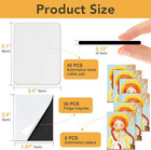 40 Pack Sublimation Magnet Blanks Set personalized Sublimation Refrigerator Magn