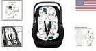 2-in-1 Baby Carseat Head Support - Extra Soft Infant Car Seat Insert - Animal   