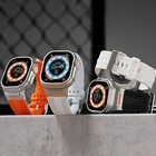 For Iwatch Series 10 9 8 7 6 5 4 3 2 1 Se Soft Rubber Watch Band Strap Bracelet
