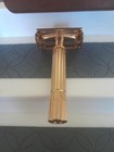 1955 Gillette Gold Diplomat Safety Razor W case A2 Code 