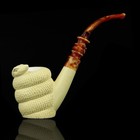 Resting Cobra Pipe Block Meerschaum New Handmade W Case 1799