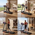 Treadmill For Home 350 Lbs Weight Capacity  Folding Walking Pad With 13  Incline