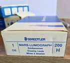 Staedtler Mars Lumograph 200-6h   H Box Of 144   12 Dozen Nos 1 Gs Drawing Leads