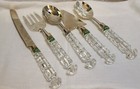 Shannon Crystal By Design Ireland 5 Piece Crystal And Silver Serving Set Vintage