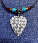 Tom Petty Tribute Aluminum Guitar Pick Necklace