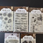 Bo Bunny Woodland Critters Blooms Birds Balloon Lot Of 5 Sets Clear Stamps
